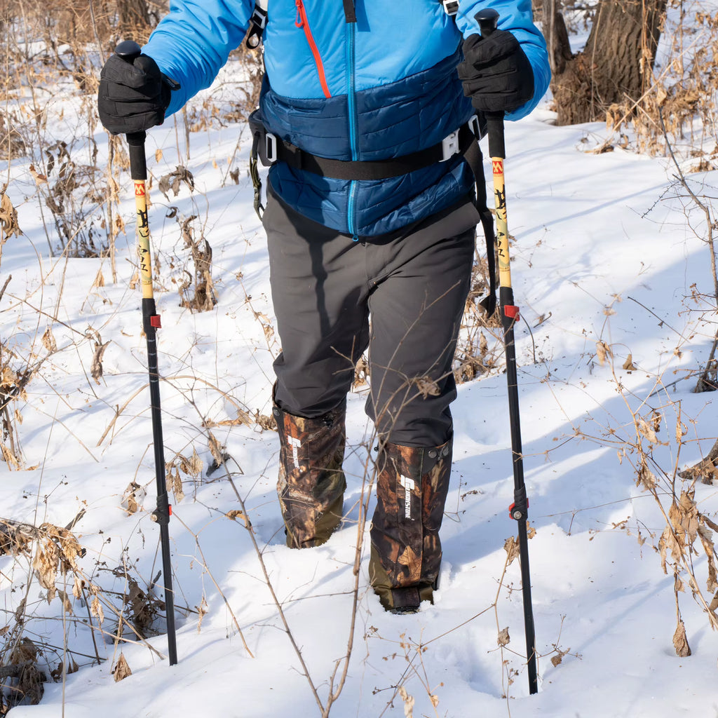 Waterproof Hiking Leg Gaiters for Snow, Double-Layer Boot Covers – image 2