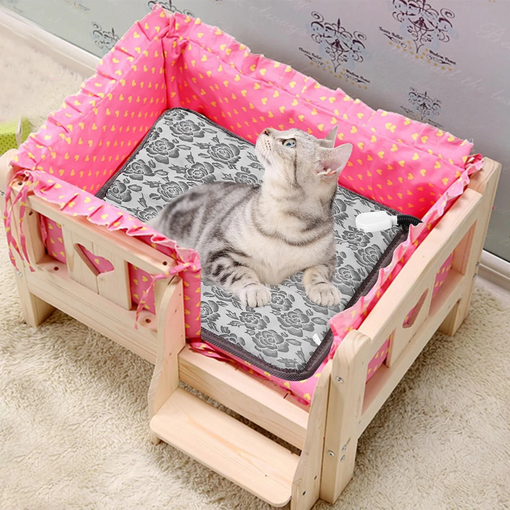 Pet Heating Pad, Waterproof Electric Warming Mat with Chew-Proof Cord – image 4