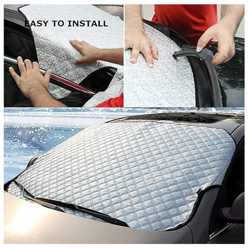 Windshield Snow Cover 57 x 37 in, 4-Layer Ice and Frost Protector – image 3
