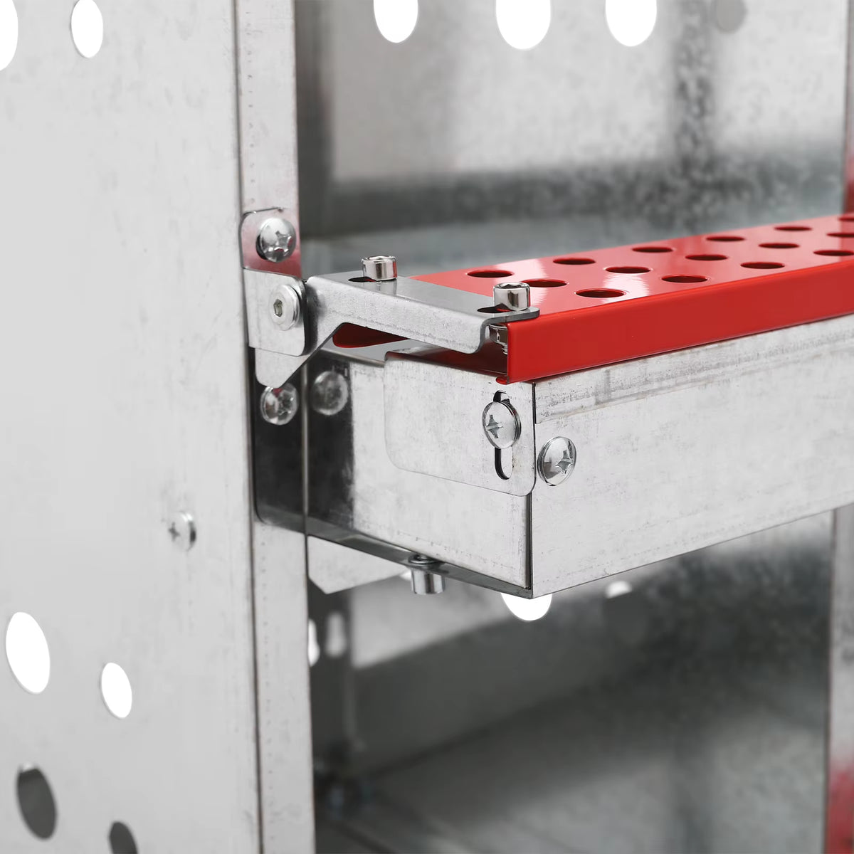6 Hole Freestanding Galvanized Chicken Nesting Box with Perch Bar