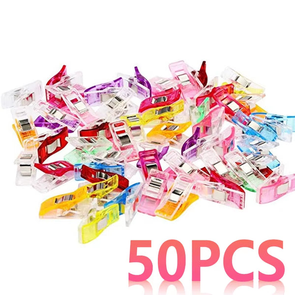 Sewing Clips 50/100 Pack Multipurpose Fabric and Quilting Clips