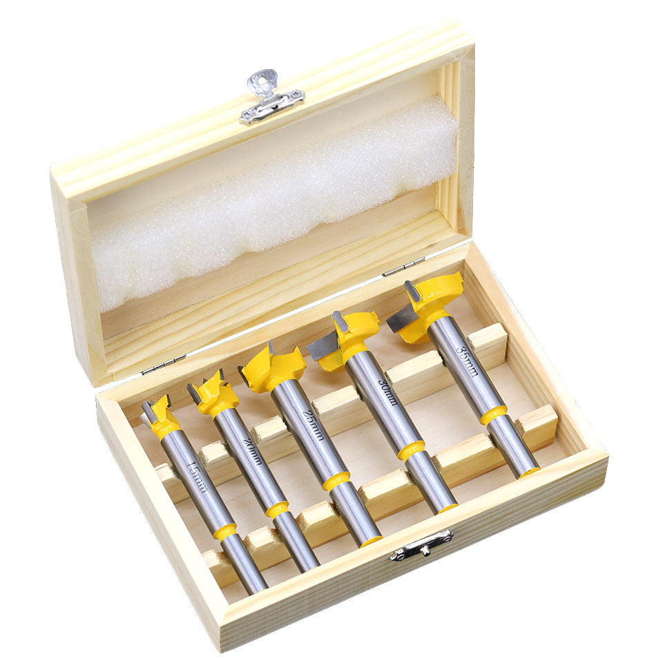 Wood Hole Opener Drill Bits – 5 Pc Carbide Reamer Set