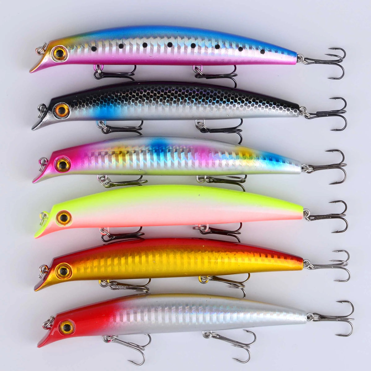6-Piece Floating Hard Bait Fishing Lures – image 2