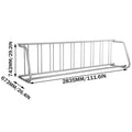 9 Bike Floor Bike Rack Galvanized Steel Grid Bicycle Parking Stand