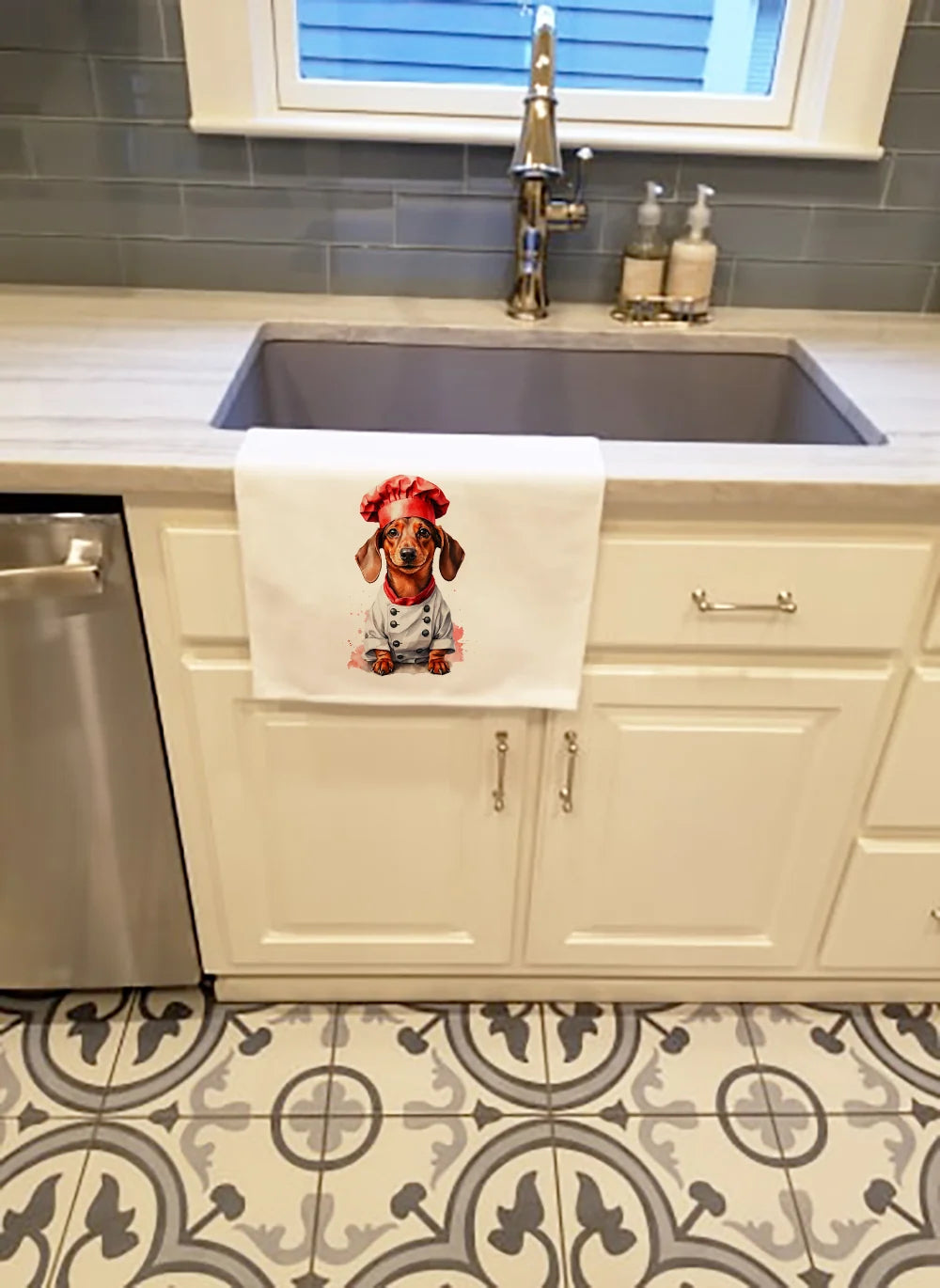 Dachshund Chef Kitchen Towels - Set of 2 – image 2