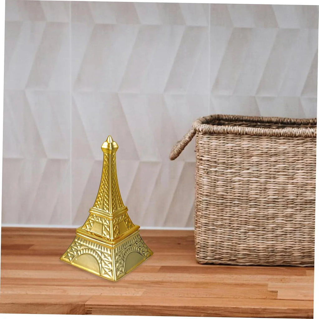 Pyramid Jewelry Box, Golden Ceramic Trinket Holder for Rings – image 9