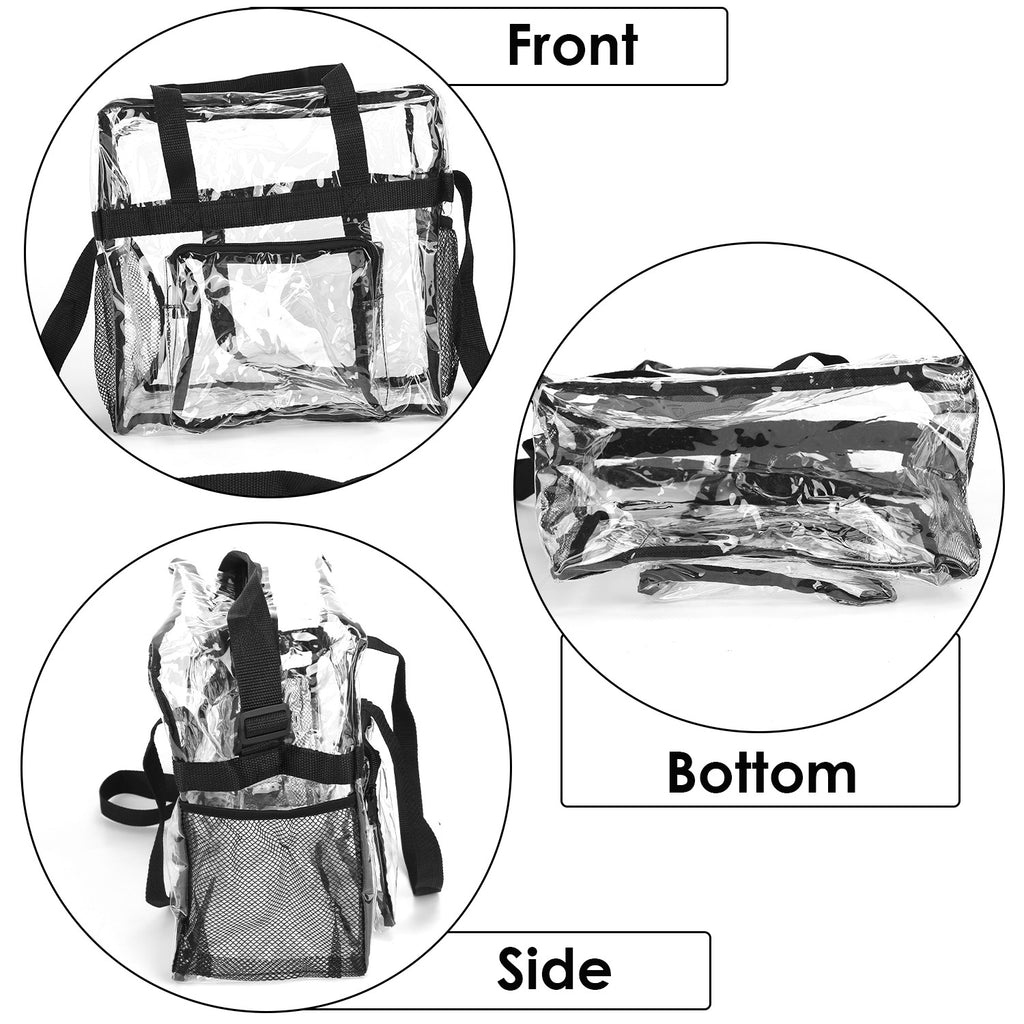Clear Crossbody Bag – Stadium Tote with Adjustable Strap – image 7