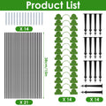 Fiberglass Greenhouse Hoops Kit for Garden Grow Tunnels, 21 or 30 Pc – image 1