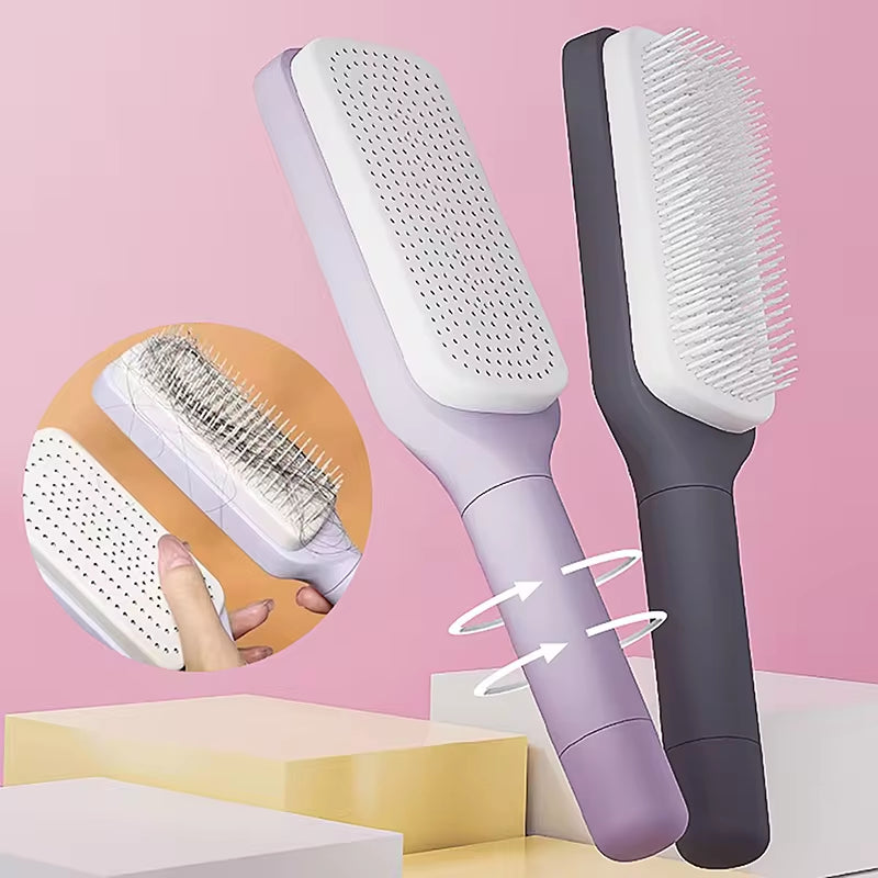 Self-Cleaning Hair Brush - Airbag Cushion Detangling Brush – image 2
