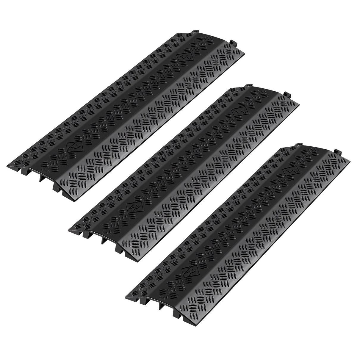 Drop Over Cable Cover Ramp 3-Pack, Heavy Duty Hose and Cord Protector