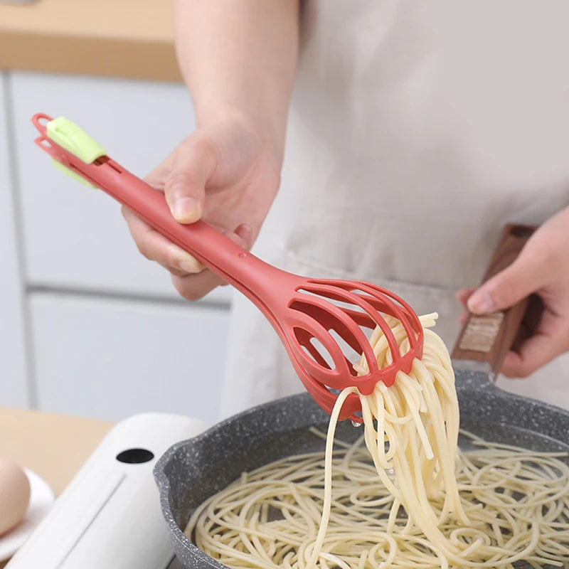 Kitchen Whisk Tongs, 2-in-1 Egg Beater and Food Clip – image 5