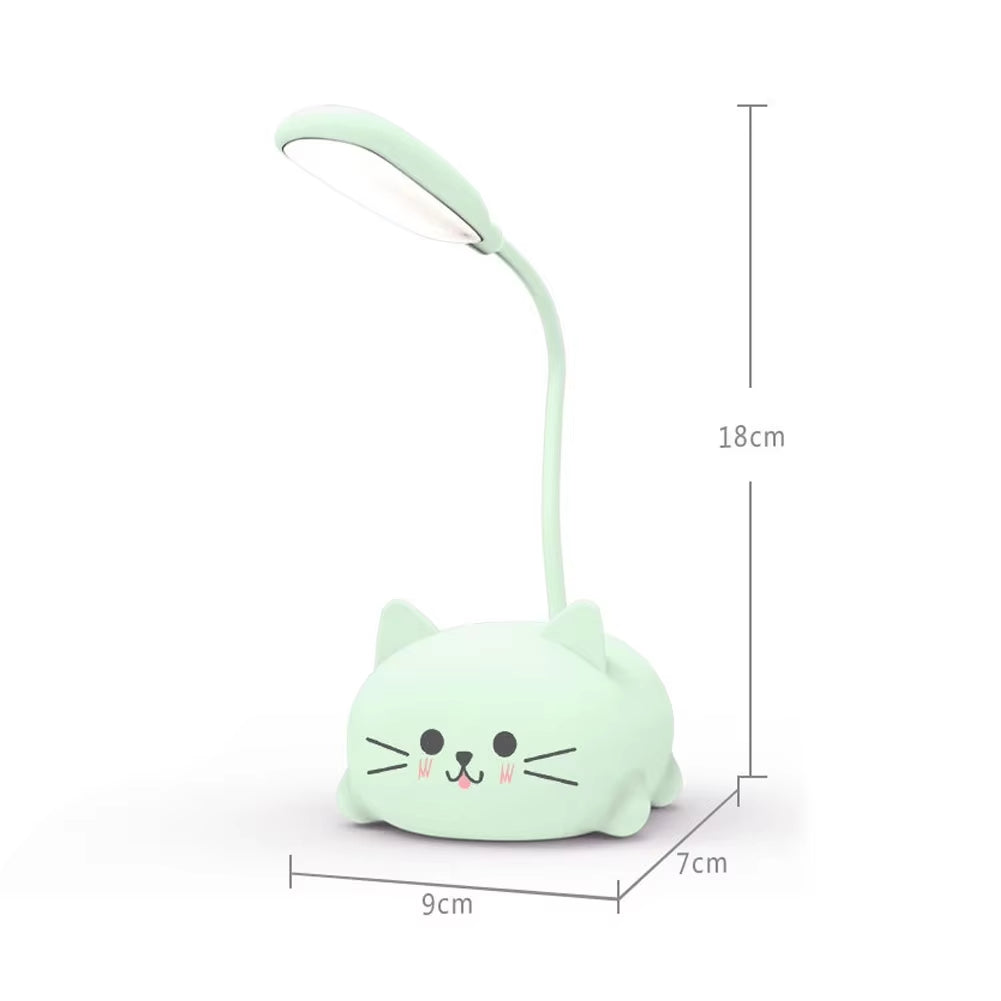 Cute Pig LED Night Light - Foldable USB Rechargeable Desk Lamp