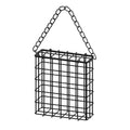 Suet Bird Feeder, Metal Cage with Hanging Chain