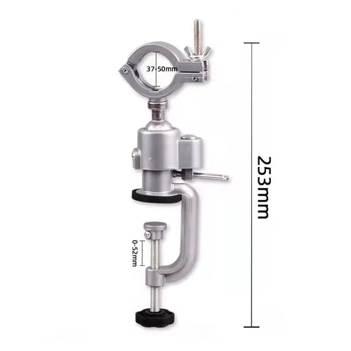 360 Degree Swivel Bench Vise - Drill Stand Holder Clamp for Woodworking & Grinding