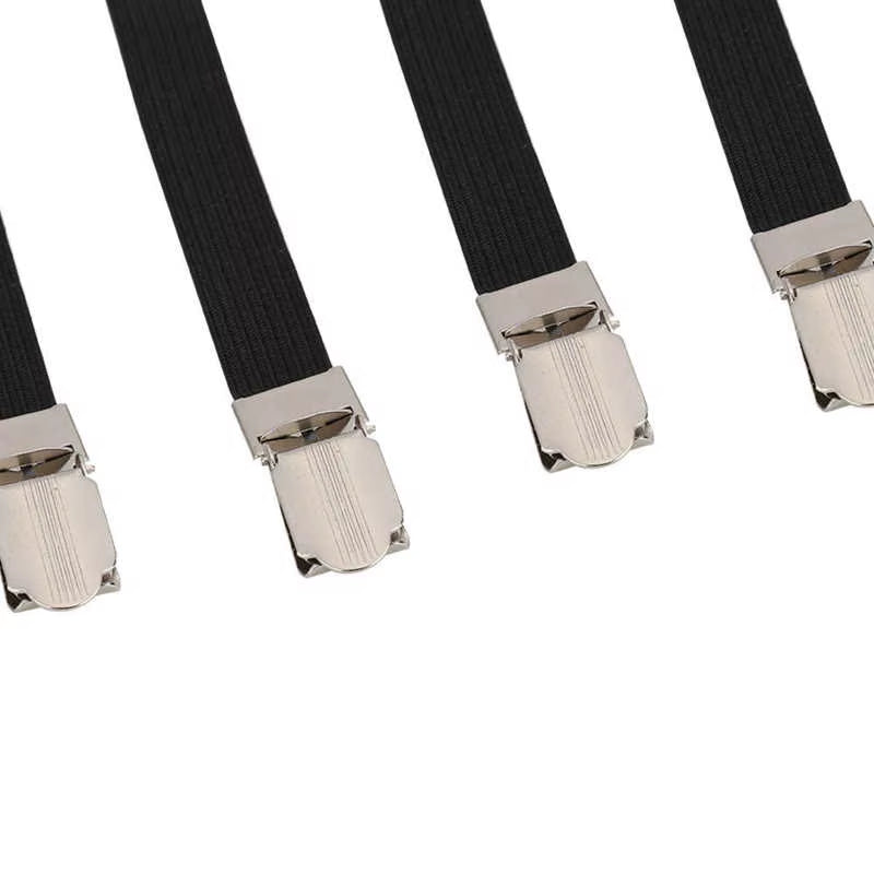 Bed Sheet Grippers - Elastic Double-Clip Straps, 4 Pack – image 5