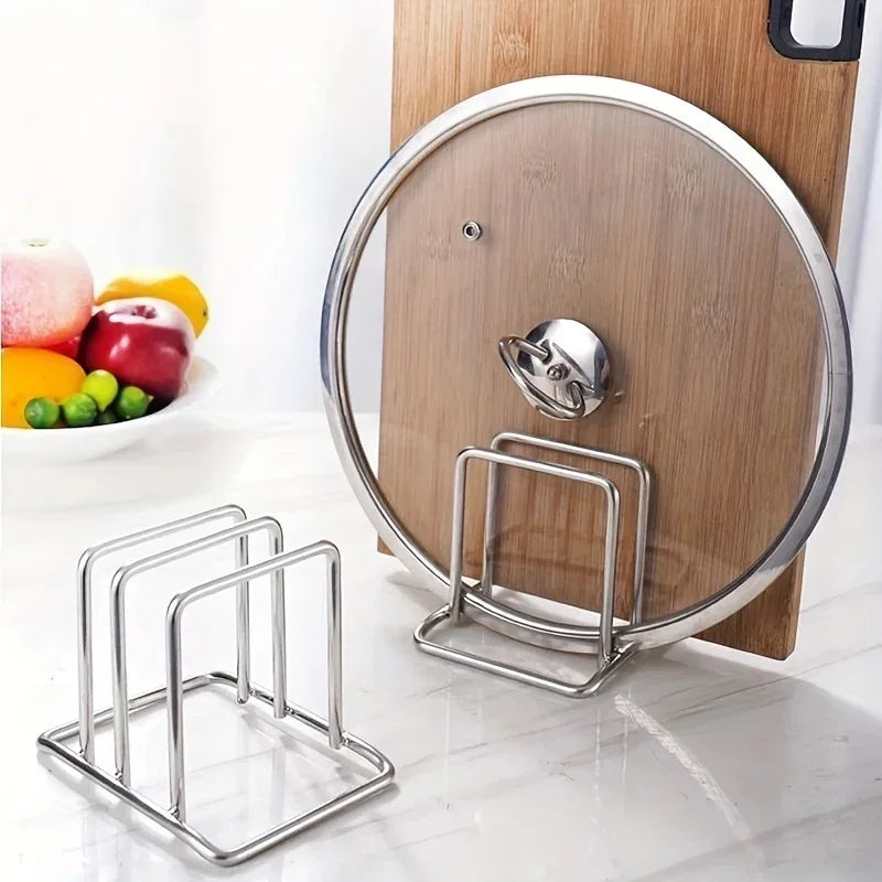 Pot Lid Rack - Stainless Steel Cutting Board Holder – image 5