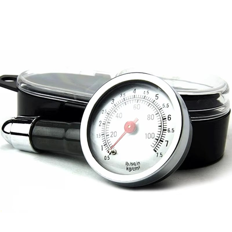 Tire Pressure Gauge – Mini Dial 0–100 PSI with Bleed Valve – image 2