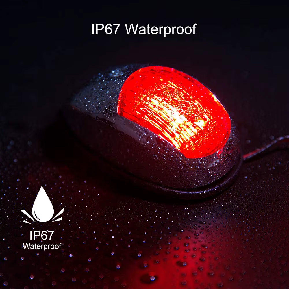 LED Boat Navigation Lights, Red and Green Bow Side Lights, 2 Pack – image 4