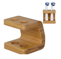 Toothbrush Head Holder, Freestanding Bamboo Organizer
