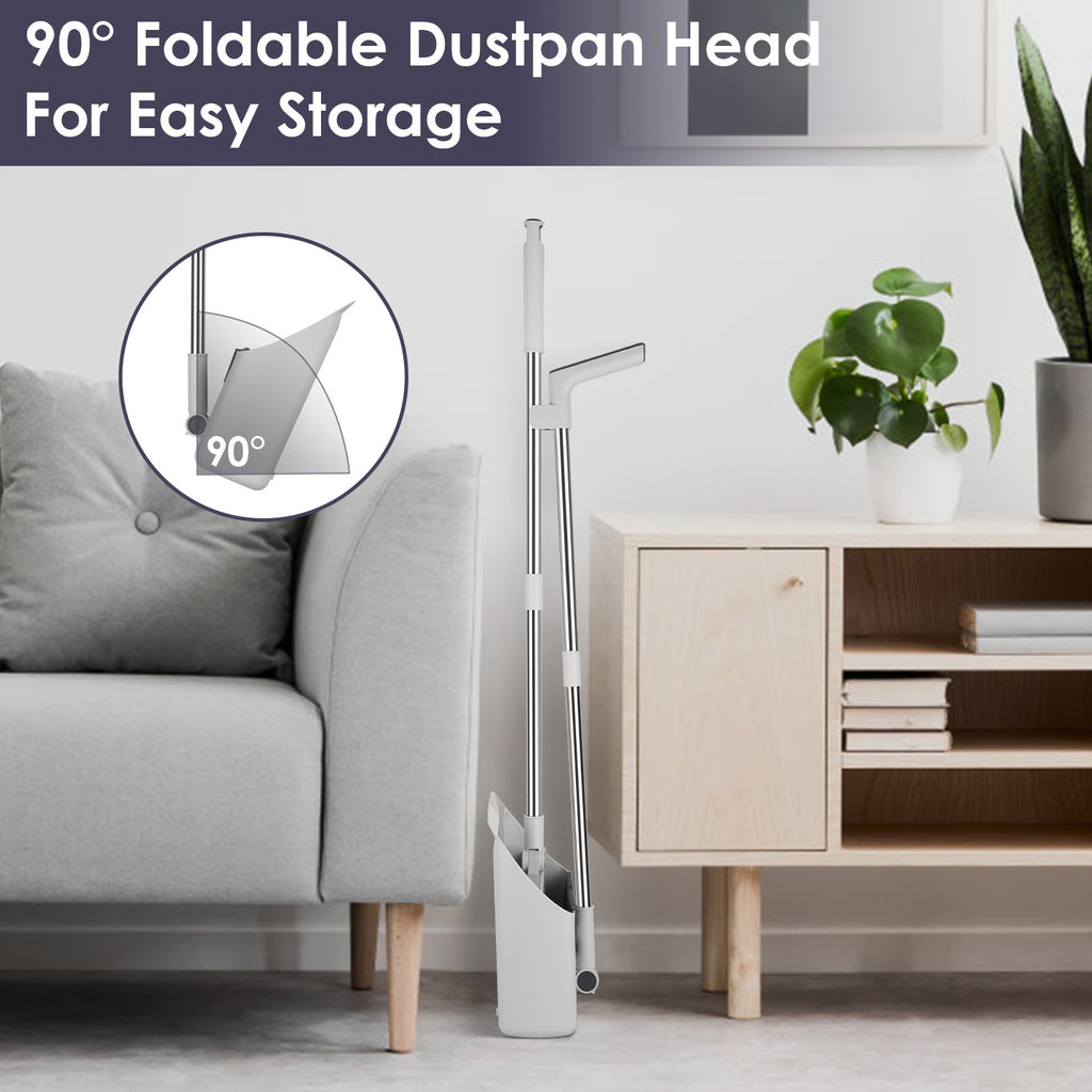 Broom and Dustpan Set – 4-in-1 Upright with Squeegee – image 6