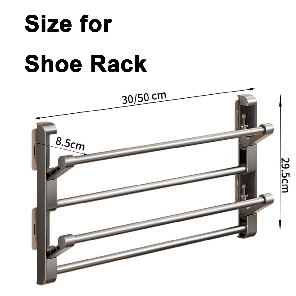 Wall-Mounted Slipper Rack, Foldable No-Drill Shoe Hanger – image 6