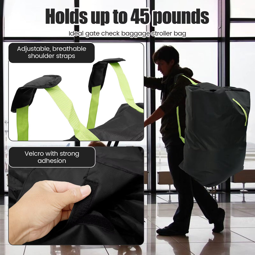 Waterproof Gate Check Stroller Travel Bag with Shoulder Strap – image 4