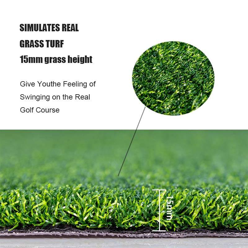 Golf Hitting Mat 3.8 x 5 ft, Artificial Turf Swing Practice Mat – image 5