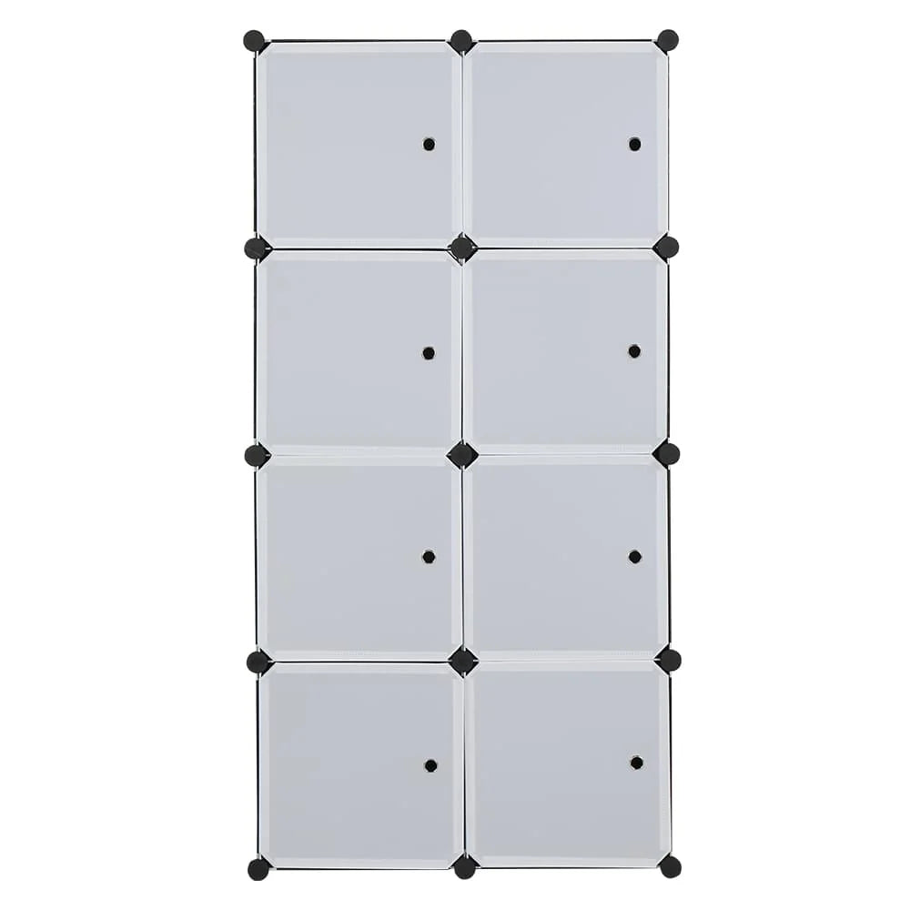 Cube Storage Organizer with Doors - 8-Cube Modular Closet Wardrobe – image 2