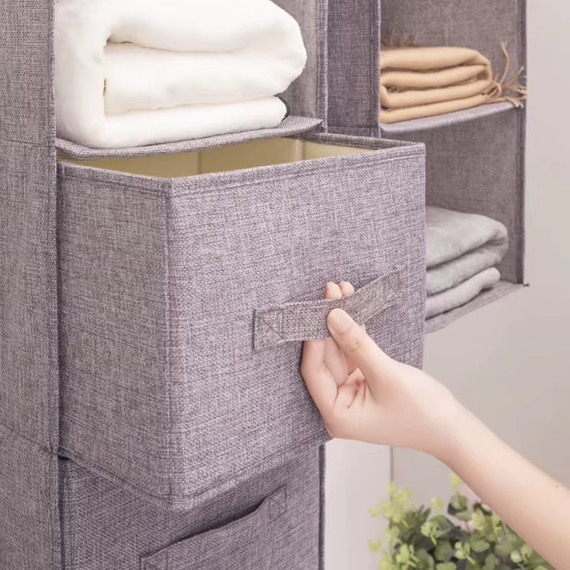 Hanging Wardrobe Organizer with Drawer Storage – image 4