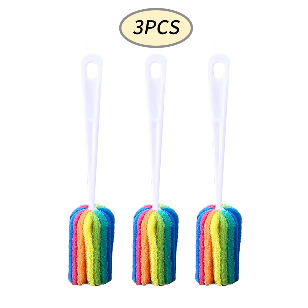 Bottle Brush Set - Long Handle, 3 or 6 Pieces