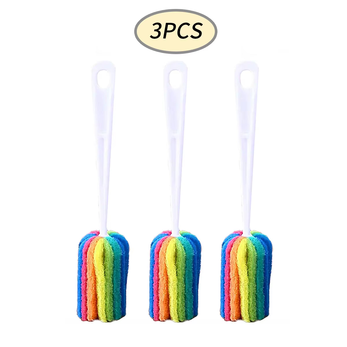 Bottle Brush Set - Long Handle, 3 or 6 Pieces
