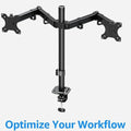 Dual Monitor Stand – Adjustable Desk Mount for 13–32 in Screens – image 11