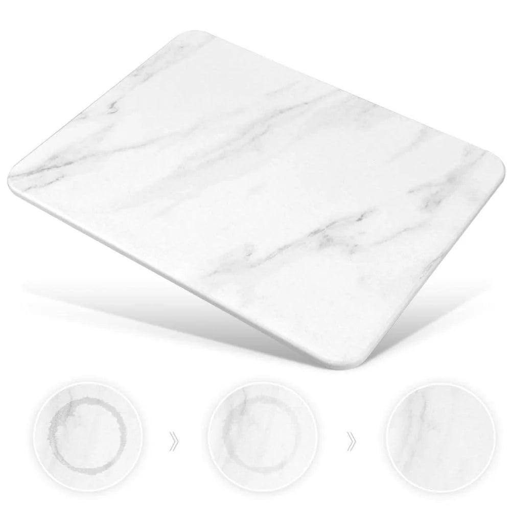 Stone Dish Drying Mat 2-Pack - Diatomaceous Quick-Dry 16x12in