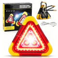 LED Emergency Triangle Warning Light USB Rechargeable Solar