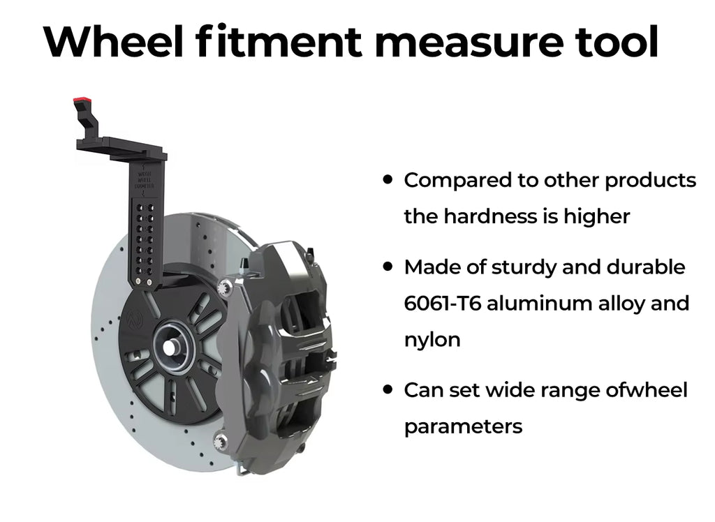 Wheel Fitment Offset Gauge for 13-20 in Wheels, 4 and 5 Lug Hubs – image 3