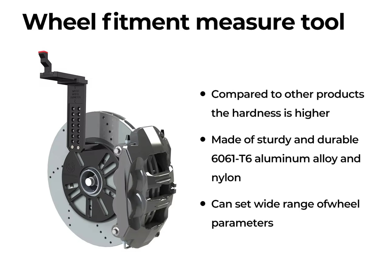 Wheel Fitment Offset Gauge for 13-20 in Wheels, 4 and 5 Lug Hubs – image 3