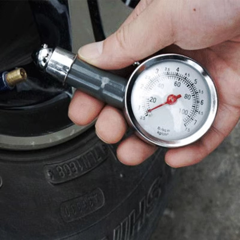 Tire Pressure Gauge – Mini Dial 0–100 PSI with Bleed Valve – image 5