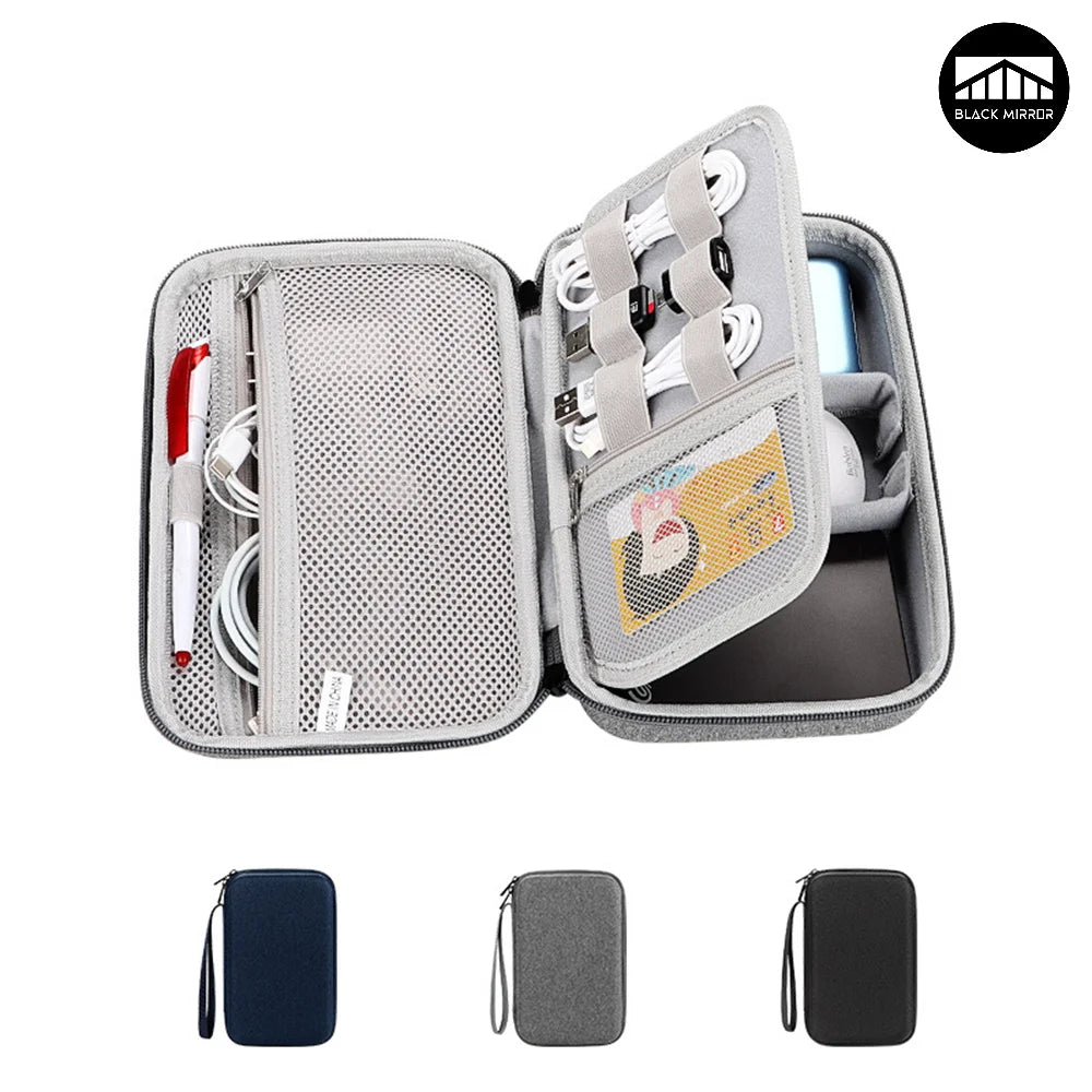 Hard Shell Travel Electronics Organizer Case with Dividers – image 2