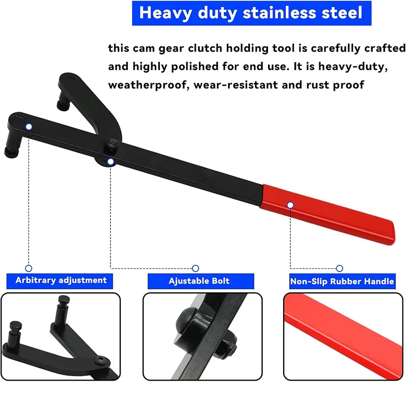 Camshaft Pulley Holder Tool, Universal Cam Sprocket Holding Wrench – image 5