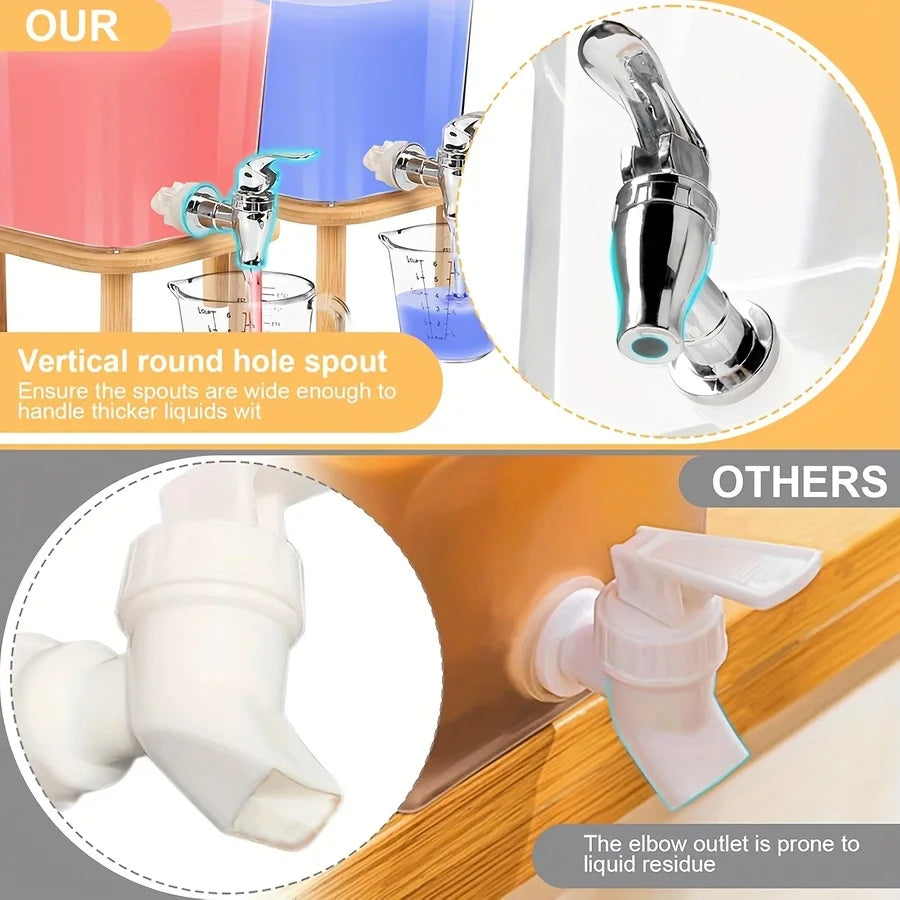 Laundry Detergent Dispenser – Clear Liquid Soap Tank with Steel Tap – image 6