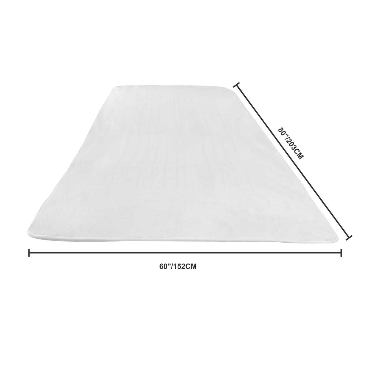 Heated Mattress Pad Queen 60x80 in, Dual Zone 5 Heat Settings – image 8