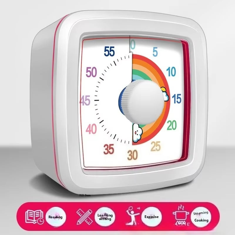60 Minute Visual Timer - Silent Countdown Timer for Kids & Adults
