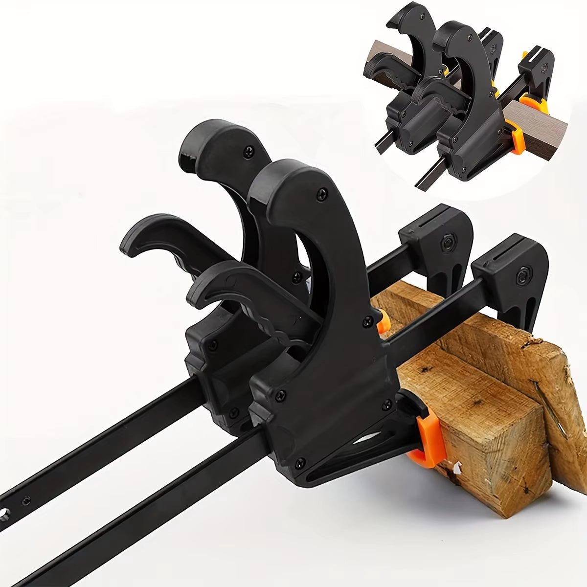 Bar Clamp 12" - One-Handed Ratchet Trigger Clamp for Woodworking – image 3
