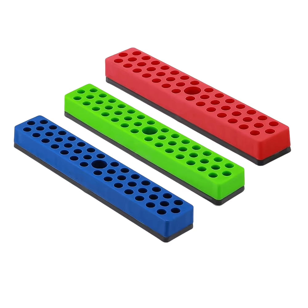 Magnetic Bit Organizer – 43-Hole 1/4 in Hex Bit Holder – image 3