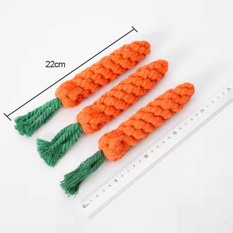 Braided Rope Dog Chew Toy - Durable Puppy Teething Toy