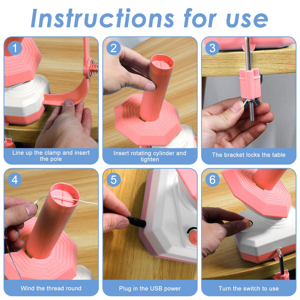 Electric Yarn Ball Winder With Stepless Speed Control – image 7