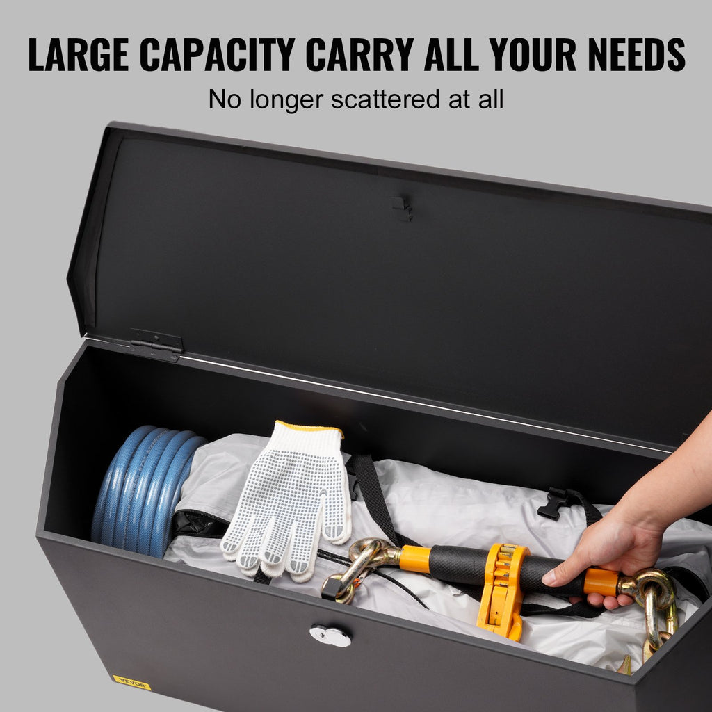 Trailer Tongue Box, Locking Carbon Steel Tool Chest for Trailers – image 5