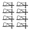 Wall Mount Saddle Rack 8-Pack with Pad Bar, Heavy Duty Steel