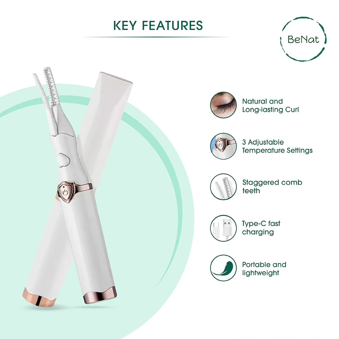 Heated Eyelash Curler – Rechargeable, 3 Heat Settings – image 4
