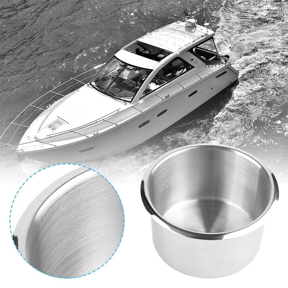 Stainless Steel Cup Holder for Boat, RV, Truck & Car – image 4